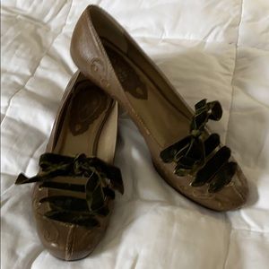 Luna Rosa by Pazzo flats-velvet ribbon laces, 7.5M